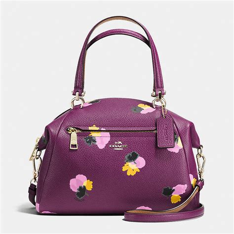 metallic graphite purses coach small box floral|coach mini wavy bag.